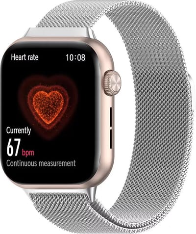 Strap-it Milanese band / Milanees bandje RVS - geschikt voor Honor Watch 5 (zilver)