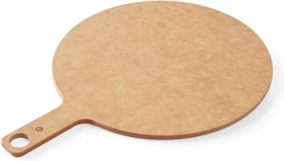 HENDI Pizza plank met handvat – Geperste houtvezels – Vaatwasmachinebestendig – Ø406x6 mm