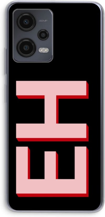 Gepersonaliseerd - Case Company® - Hoesje geschikt voor Xiaomi Redmi Note 12 hoesje - Monogram - Soft Cover Telefoonhoesje - Bescherming aan alle Kanten en Schermrand