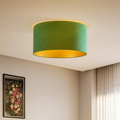 Duolla Plafondlamp Golden Roller Ø 60 cm donkergroen/goud