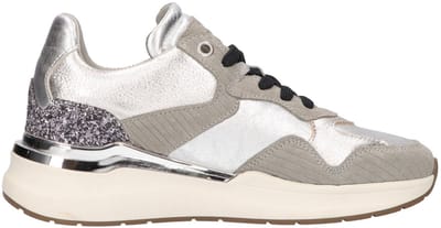 La Strada Sneaker Zilver Grijs Leer - Damesschoenen - Maat - 37
