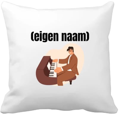 Akyol - piano man met eigen naam Kussen hoes - Piano - muziek liefhebbers - iemand die houdt van piano spelen - verjaardag - cadeau - kado - 40 bij 40 cm
