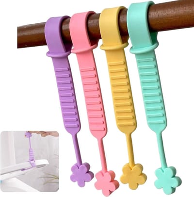 Toiletbril Lifter - Dekselhouder Handvat - Hygiënisch Toilet Gebruik - Voorkomt Direct Contact - 23.4 x 1.8 cm - Wit