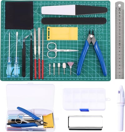 Thijox - Gundam Modelbouwgereedschapsset 26 Stuks, Hoogwaardige Modelbouwgereedschap voor Architectuur, Gunpla, Auto's, Vliegtuigen, Hobby en Reparati