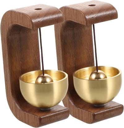 Deurbel Set - Winkelbel Welkomstbel - Deur Openen Melder - Universele Integratie - 75 cm - Lichtbruin