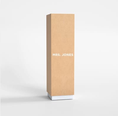 Mrs. Jones Vogelkooi-standaard van stalen buis om op te hangen - 61 x 61 x 152 cm - Wit .