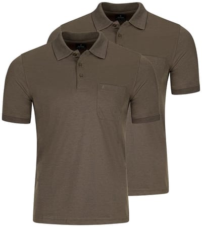 RAGMAN Heren poloshirt 2 pack Basic