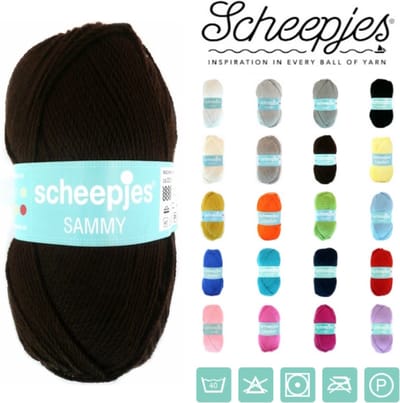 Scheepjes - Sammy - 115 Bruin - set van 10 bollen x 100 gram