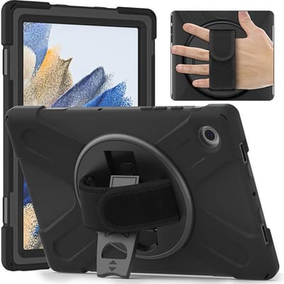 eSTUFF Galaxy Tab A8 10.5 AUSTIN Defender-hoes zonder ingebouwde schermbeschermer - Zwart