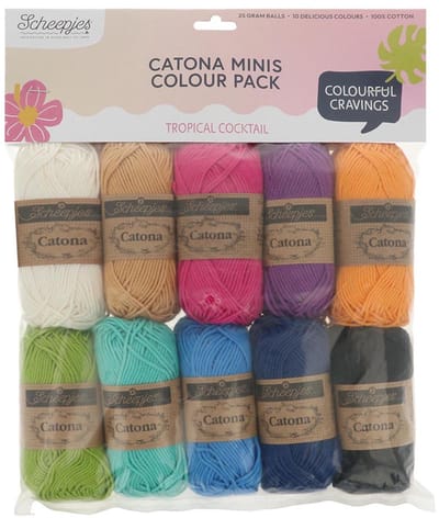 Scheepjes Catona en Chroma colour pack 10x25g - Haakgaren / Breigaren