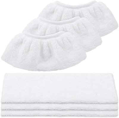 Famanu – Microvezeldoeken voor stoomreinigers (3 vloersproeiers + 3 handsproeiers)