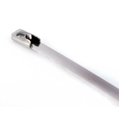50 stuks 8  (4.6200mm) RVS Uitlaatwikkeling Gecoat Zelfborgende Kabelbinders