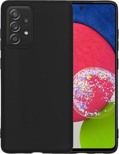 Hoesje - Geschikt voor Samsung Galaxy A52s 5G - Sterk & Shockproof - Siliconen Case - Hoes Cover - Telefoonhoes - Zwart