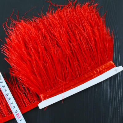 1M Struisvogelveren Trim Hoge Kwaliteit 8-10cm Veren Lint Franje voor DIY Naaien Jurk Kleding Decoraties 1meter