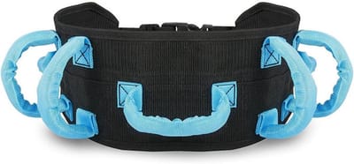 Revalidatie loopband - Herstelgordel - Veilig Lopen - 7 Handgrepen - Ondersteunt 136 kg - Zwart