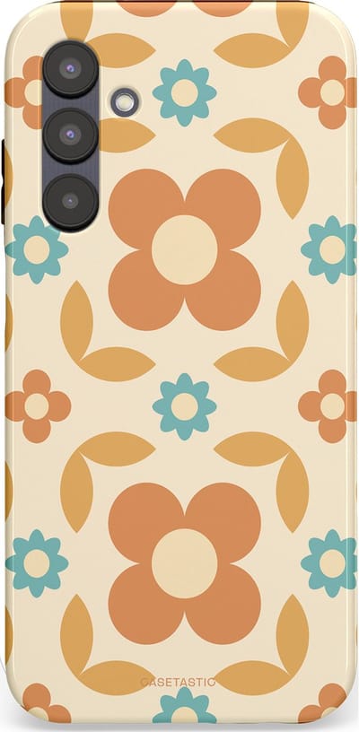 Casetastic hoesje geschikt voor Samsung Galaxy A25 - Dubbellaagse bescherming - Retro verlangen - Fashion Case - Crème Perzik Goud