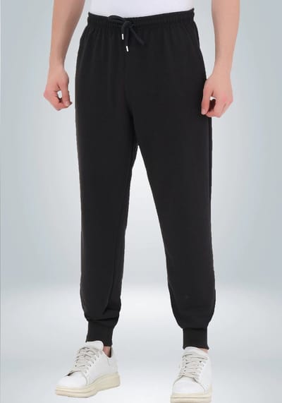 Smith & Solo joggingbroek heren - lang tapered fit volwassenen - Zwart S