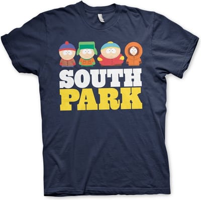 South Park T-shirt marineblauw