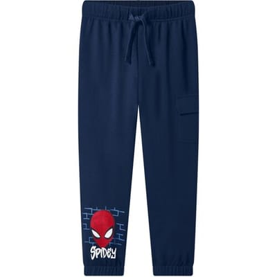LUPILU Kinder joggingbroek (Spiderman/donkerblauw, 98/104)