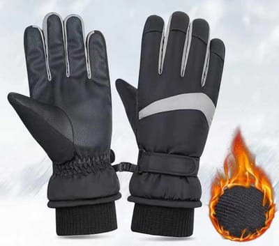 Meedeer Winterhandschoenen voor Heren (kleur :Zwart)-Verdikte handschoenen-Warme handschoenen-Touchscreen-handschoenen-Winddicht Sporthandschoenen-Antislip Fietshandschoenen-voor Hardlopen-Motorfiets-Fietsen-Wandelen