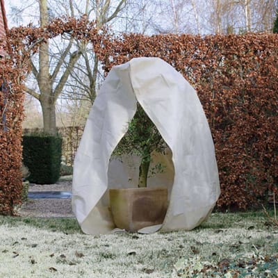 Nature - Winterhoes - 300 x Ø250cm - beige - afdekhoes - met rits