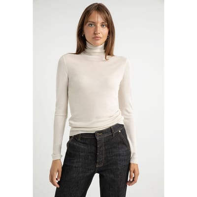 Josephine & Co Saar Sweater Lurex Sand Maat: XXL | Sweaters Outlet | Dames | Beige