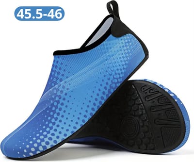 Livano Waterschoenen Voor Kinderen & Volwassenen - Aqua Shoes - Aquaschoenen - Afzwemschoenen - Zwemles Schoenen - Levendig Blauw - Maat 45.5-46