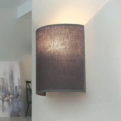 Moderne Wandlamp Stof Halfrond voor Binnen met Indirect Licht - Geschikt voor Slaapkamer, Hal en Trappenhuis