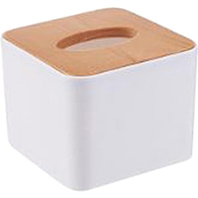 Huishoudelijk Tissue Opberg Houder Rechthoekig/Rond/Vierkant Vochtbestendig Wit Bureau Tissuebox voor Badkamer Papieren Dispenser Etui