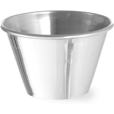 HENDI Roestvast stalen ramekin – set van 12 – ideaal voor desserts en sauzen – 0,07L – eenvoudig te reinigen