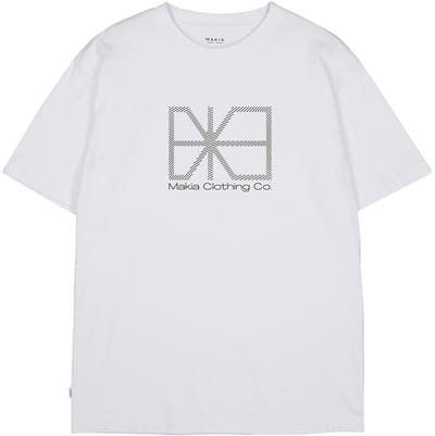Makia Flagline T-shirt Met Korte Mouwen Wit S Man