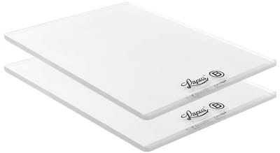 Kunststof reserveplaten voor stansmachine - 15 cm x 19,5 cm - 2 stuks