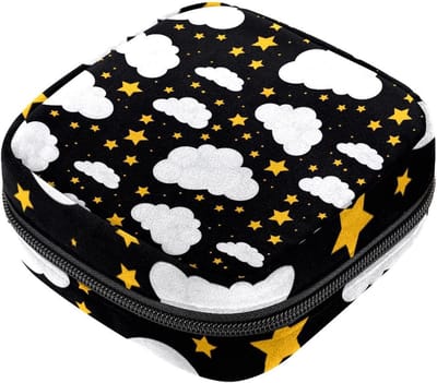 Opbergtas Maandverband - Periode Kit - Persoonlijke Hygiëne - Zacht Fluweel - 17x17x12 cm - Meerkleurig