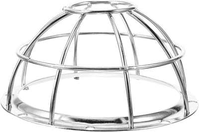 Rookmelder Beschermhoes - Detector Beveiliging - Brandalarm Veiligheid - Robuuste Ijzeren Constructie - 13x13x7cm - Zilver