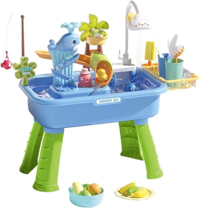 Water Speeltafel - Watertafel Kinderen - Buitenspelen Tuin - Ingebouwde Waterpomp - 396 x 298 x 166 cm - Niet gespecificeerd
