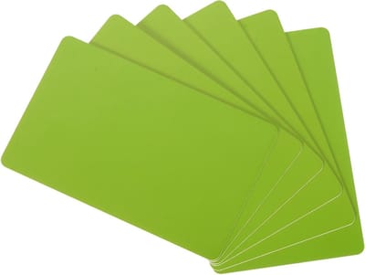 Lege PVC Kaarten, 30 mm Plastic ID Kaarten van Hoge Kwaliteit, Glanzende Afwerking, Waterdicht, Geschikt voor Printer, Verpakking van 20 Stuks
