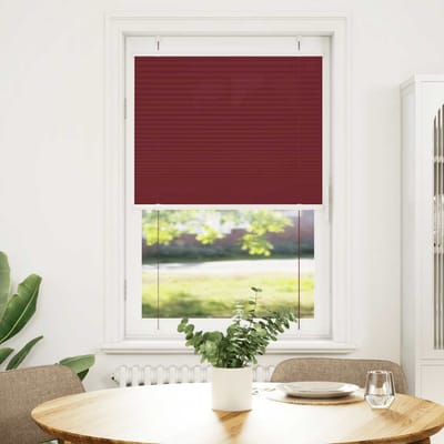 vidaXL - Plissé - rolgordijn - 75x150 - cm - stofbreedte - 74,4 - cm - bordeauxrood