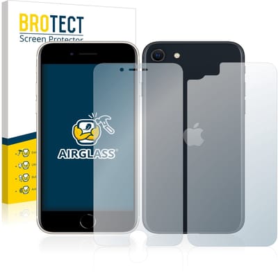Screenprotector voor Apple iPhone SE 3 2022 (Voor+Achter) Beschermglas transparant