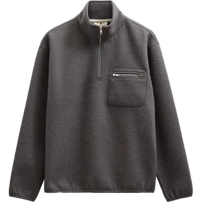 Sweater met halve rits Anerkjendt Toni