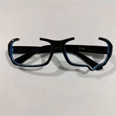 Y2K Anime Bril zonder glazen Decoratief montuur Cosplay Kawaii Feestaccessoires Druppelstijl black
