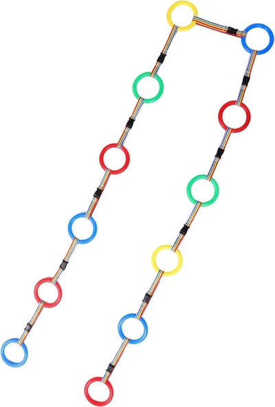 Anti-Verlies Touw - Kinderlijn - Veilig Wandelen - Twaalf Kleurlussen - 650 cm Lengte - Multi