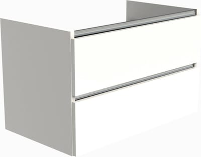 Ben Limara Wastafel Onderkast - 100x44.5x50 cm - Wit - Badkamerkast - Wastafelmeubel met Uitsparing