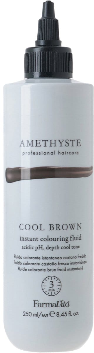 FARMAVITA AMETHYSTE INSTANT COLOURING FLUID - COOL BROWN 250ML