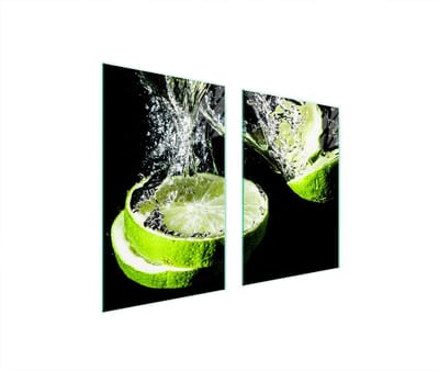 TMK ArtDeko - Glazen Beschermplaat - 65x52cm - Lime - Hittebestendig - Multifunctioneel