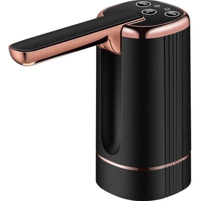 Waterdispenser Flessenpomp Elektrische waterpomp voor universele 2-5 gallons fles Draagbare USB-oplaadbare drinkwaterdispenser zwart
