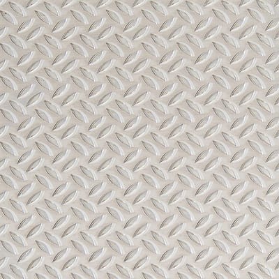 Aluminium Structuurplaat - Geribbelde Plaat - Decoratieve Afwerking - Rijskorrel Reliëf - 200 x 500 mm - Naturel