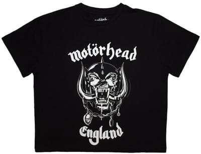 Motorhead - England Crop top - S - Zwart