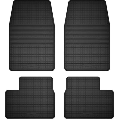 Wielganizator BasicProtect - Rubber Autovloermatten - 1,5 cm Rand - Antislip - Set van 4