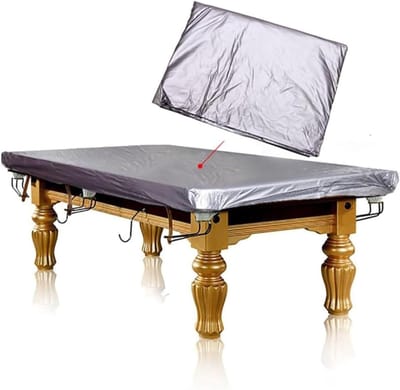 Pooltafelhoes - Biljart Cover - Tafel Beschermen - Volledige Dekking - 8ft - Zilver