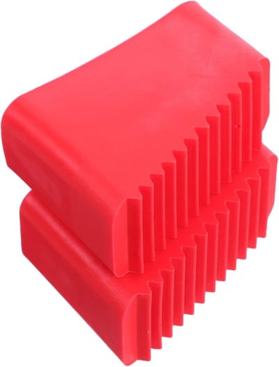 Antislip Laddervoeten - Beschermhoezen Rubber - Stabiele Ladder - Verdikt Ontwerp - 5.5x3.5x2.5cm - Rood